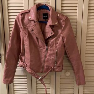 Rose Pleather Jacket (size M)